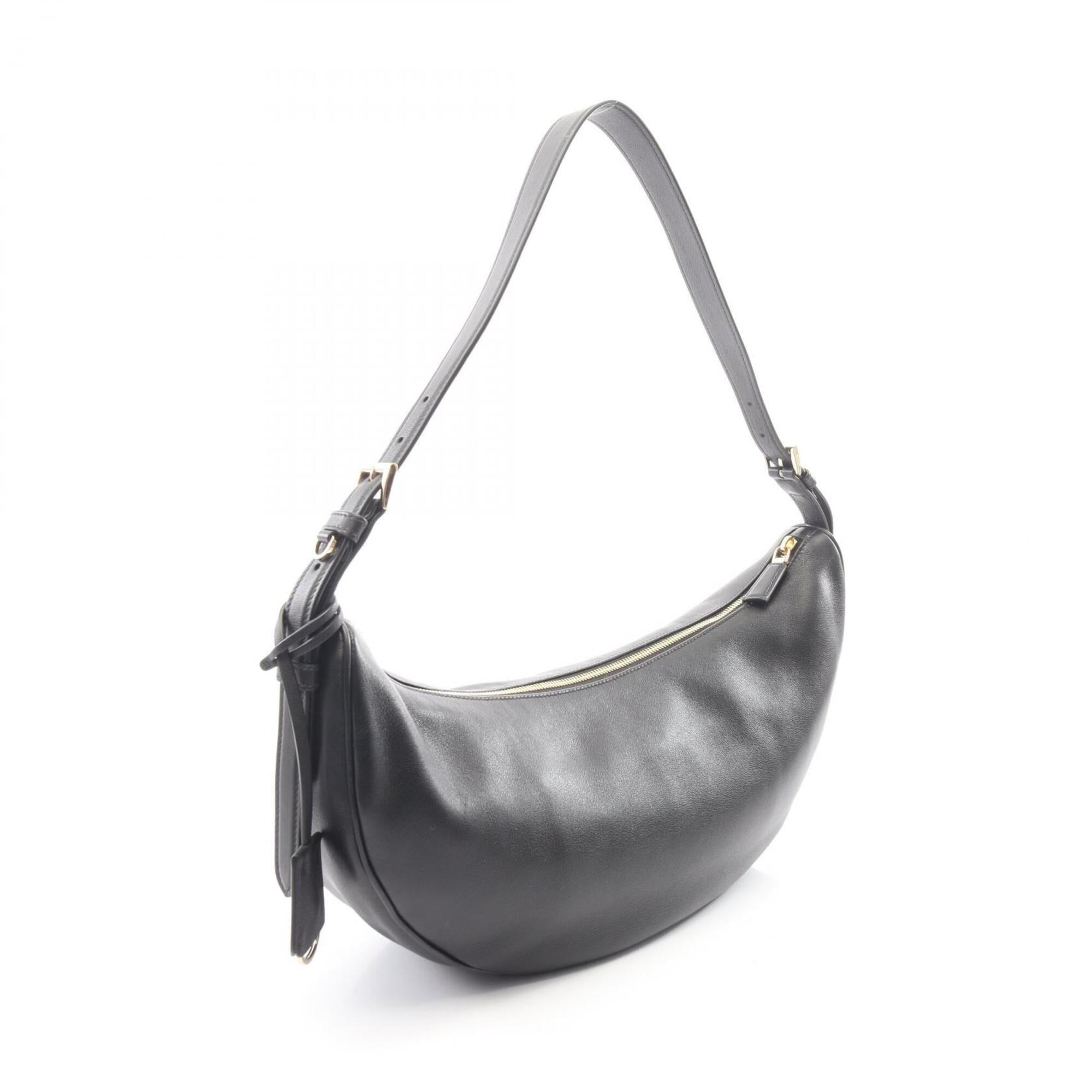 Prada Demi Lune Large Shoulder Bag/Handbag, Leather, Women's, Black — New - Store Return