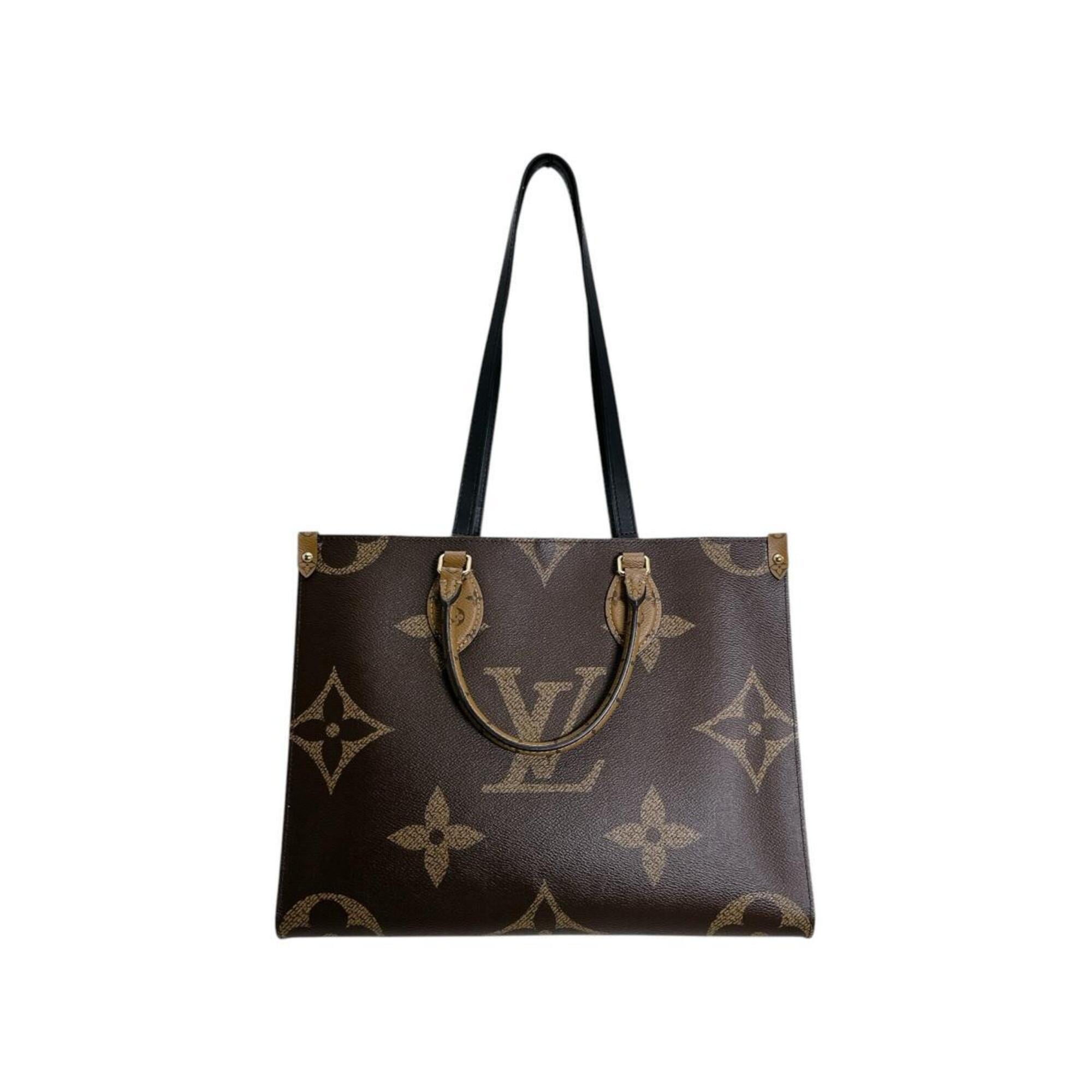 Louis Vuitton LOUIS VUITTON Tote Bag Handbag Monogram Giant Reverse OnTheGo MM M45321 Brown — Like New