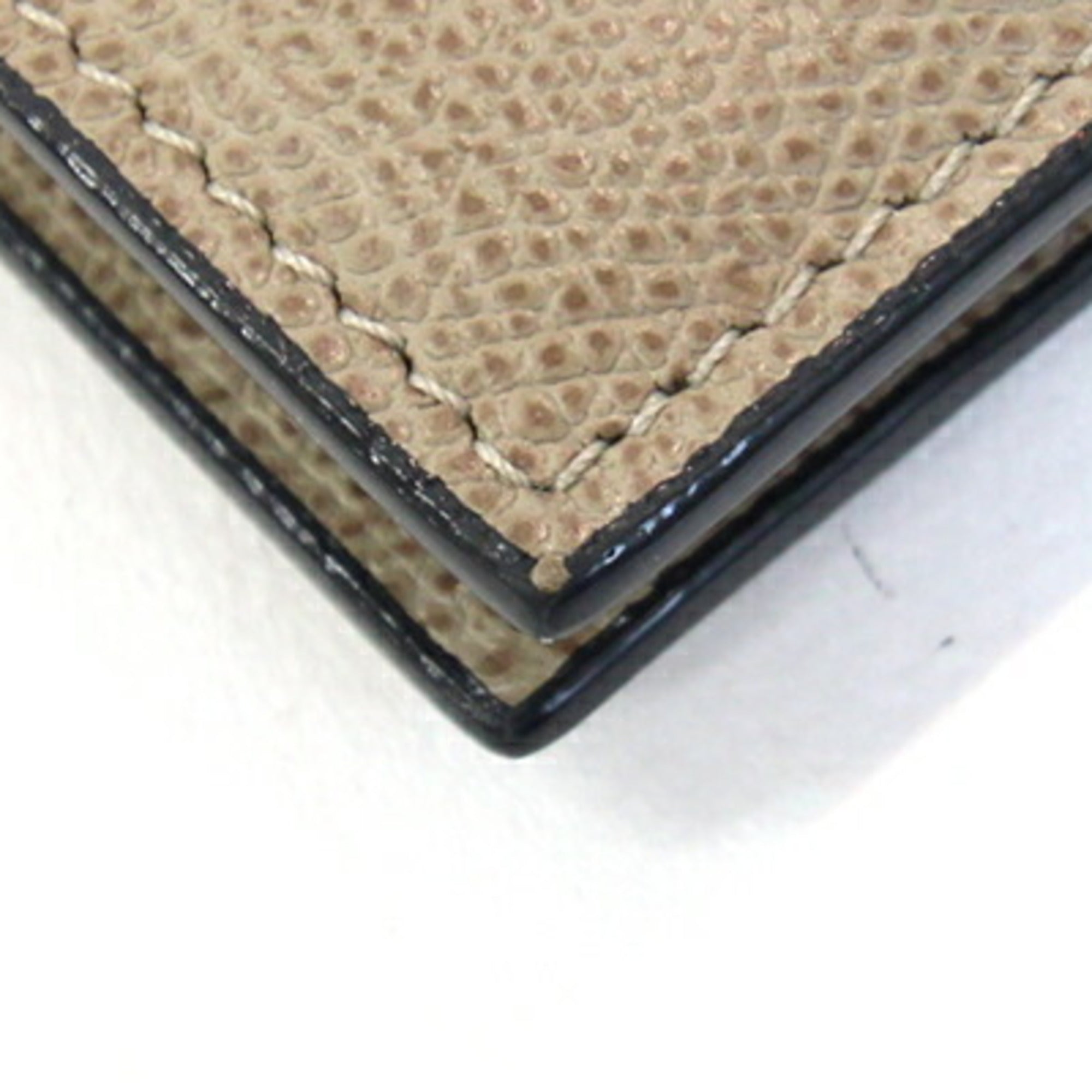 Valextra Bi-Fold Long Wallet Vertical 12 Cards SGNL0021028 Oyster Gray Leather Men's Women's