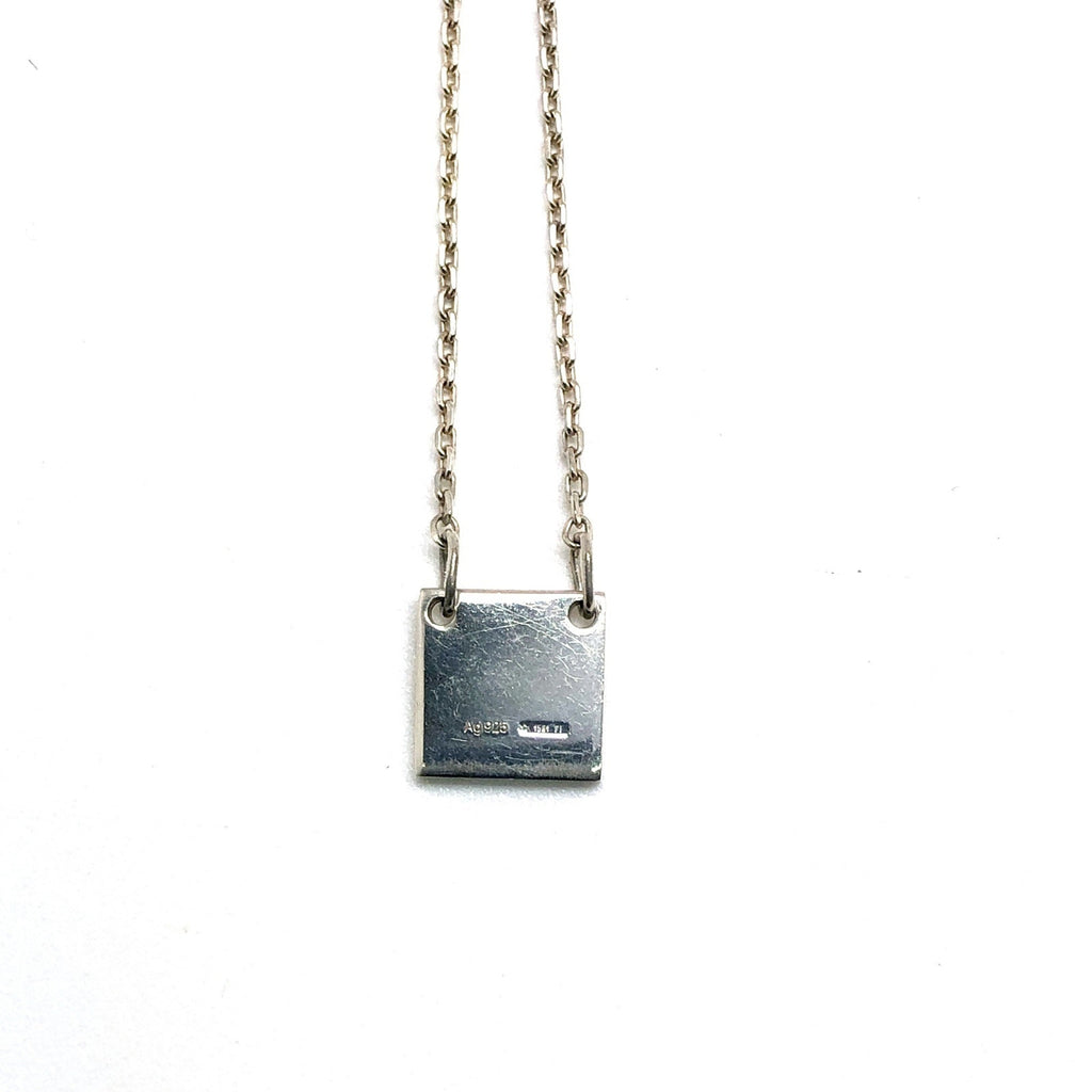 GUCCI Square Plate Pendant Necklace in 925 Sterling Silver, Men's & Women's, Mikunigaoka Store, ITGNVX9YZ9MS RM0236T