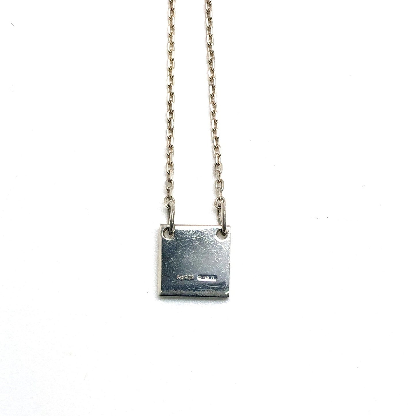 GUCCI Square Plate Pendant Necklace in 925 Sterling Silver, Men's & Women's, Mikunigaoka Store, ITGNVX9YZ9MS RM0236T