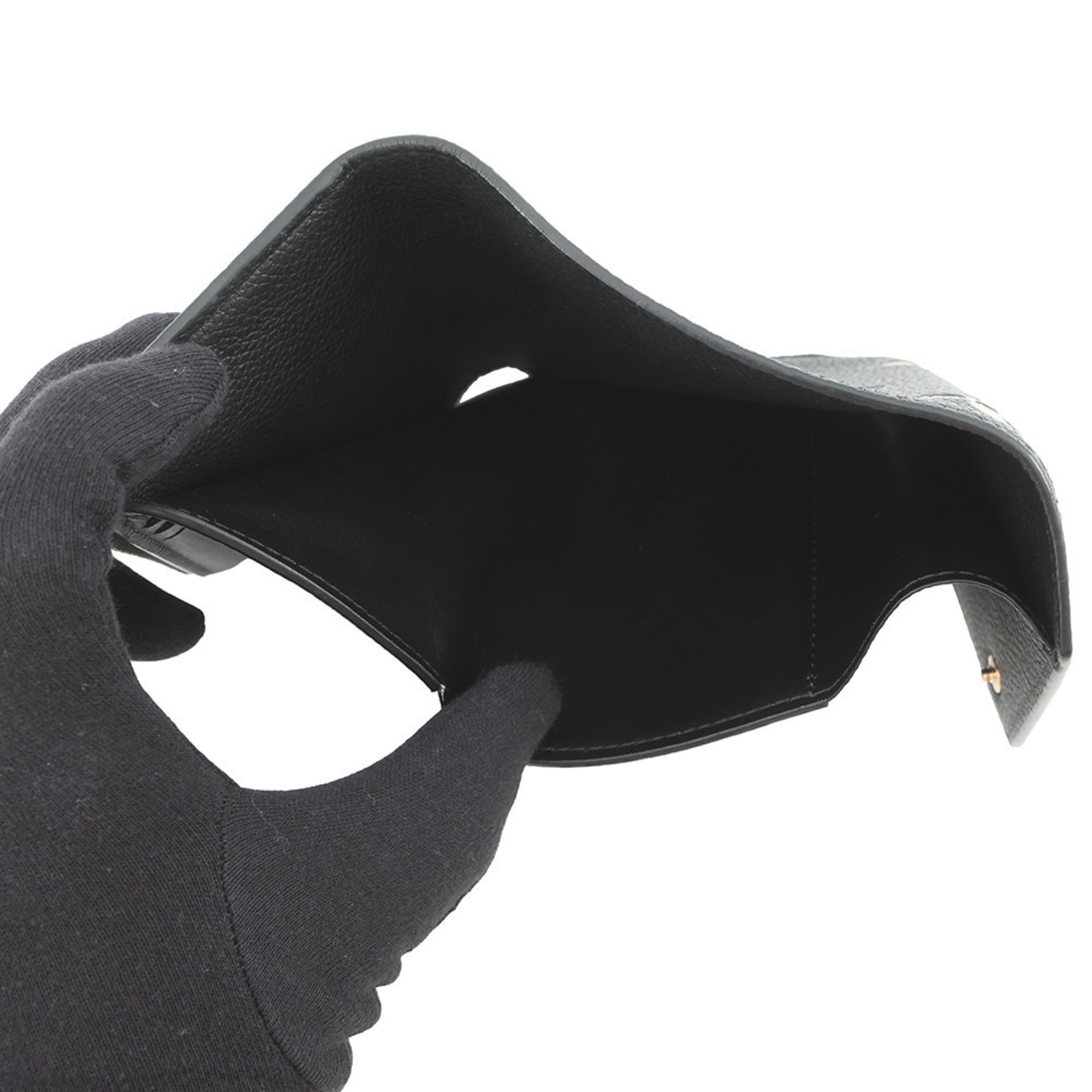 Louis Vuitton Bicolor Monogram Empreinte Victorine Wallet M80968 Black/Beige