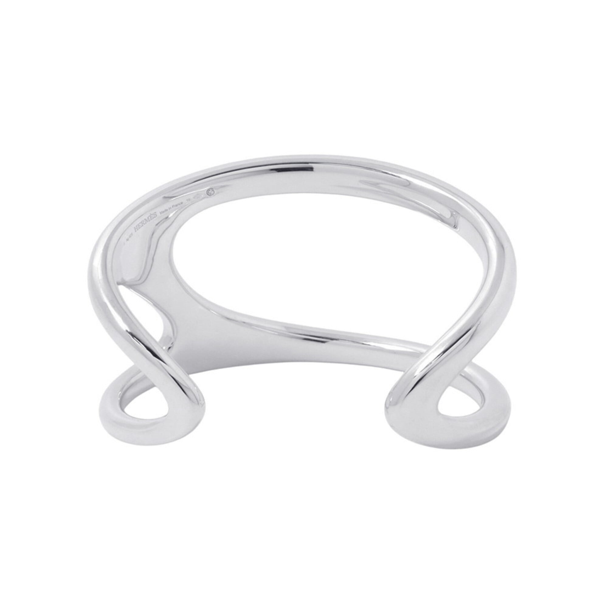 Hermes Chaine d'Ancre Punk Bangle GM SV925 Silver Size 14 HERMES — Like New