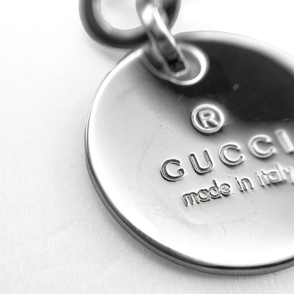 GUCCI Logo Round Plate Earrings, Tiered Swing, SV925, Men's & Women's — Like New