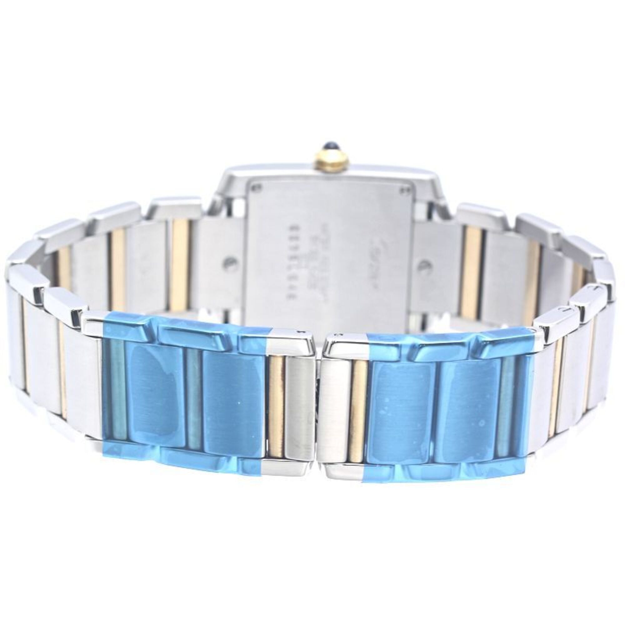 CARTIER Tank Française MM W51006Q4 Watch, Boys' Size, 18K Yellow Gold x Stainless Steel, 40390 — Very Good
