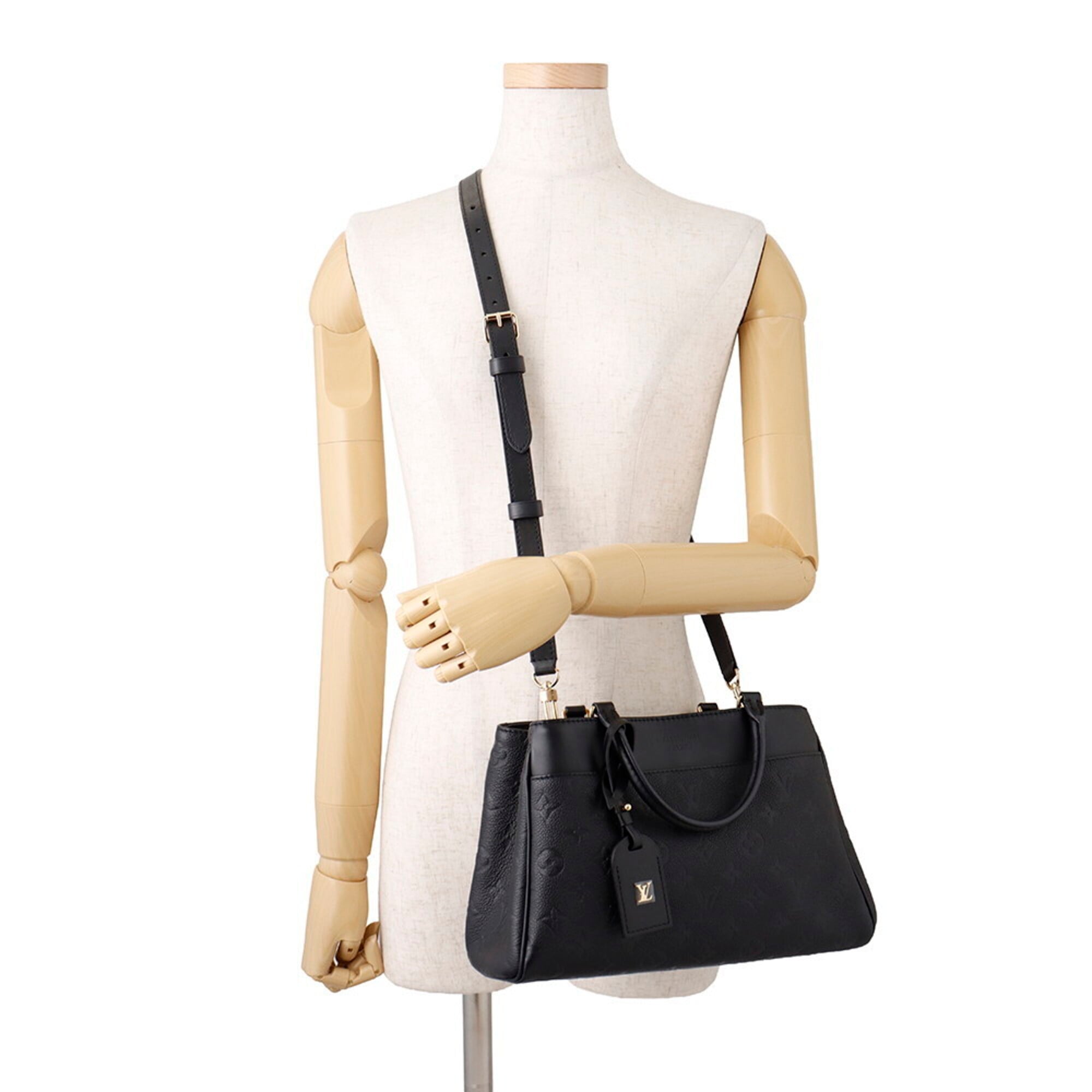 Louis Vuitton Monogram Empreinte Avenue PM Handbag M25577, 2-way Shoulder Bag, Black, for Women, LOUIS VUITTON — Like New