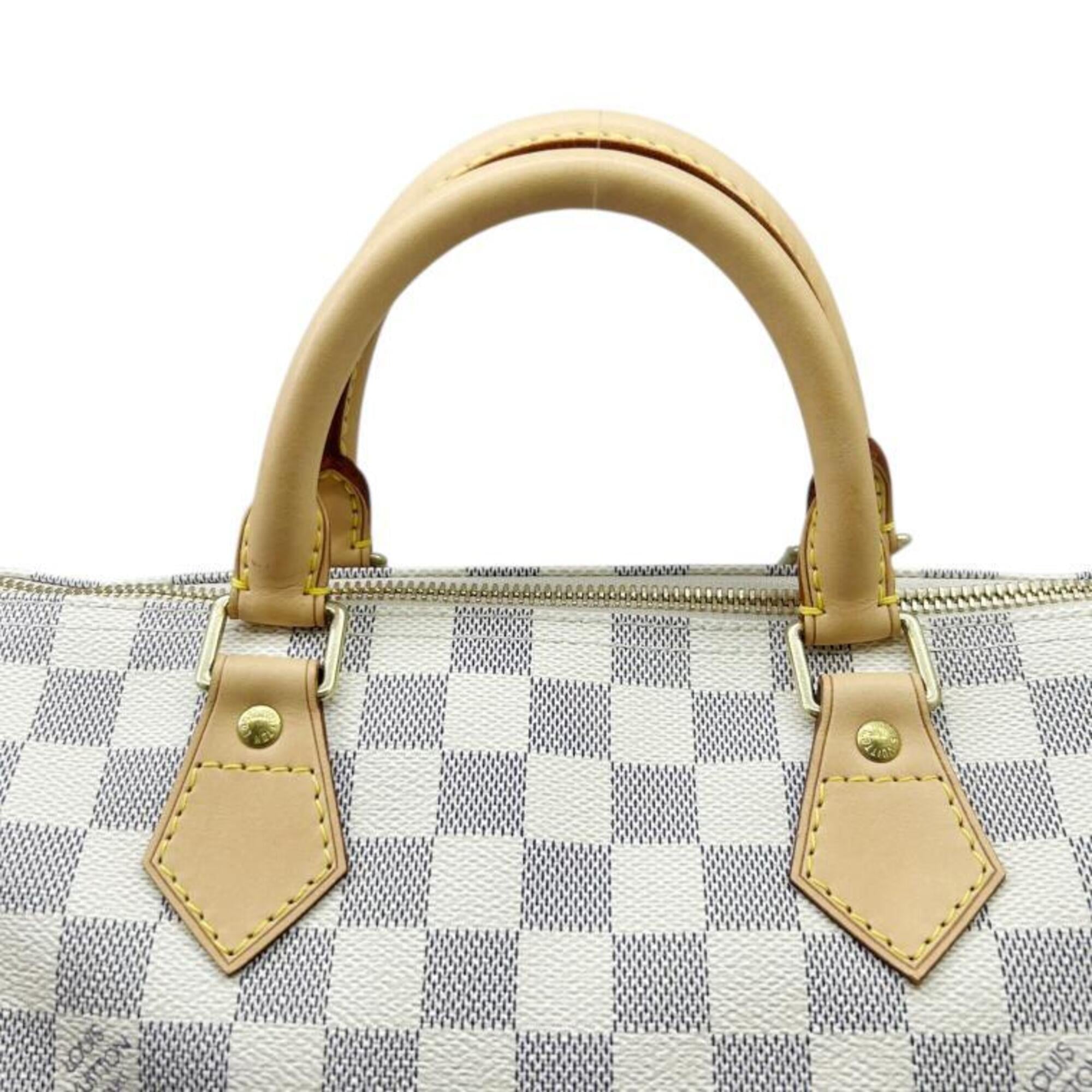 LOUIS VUITTON Damier Azur Speedy 30 M41533 SP3057 Handbag PVC Mini Boston Women's Men's — Like New
