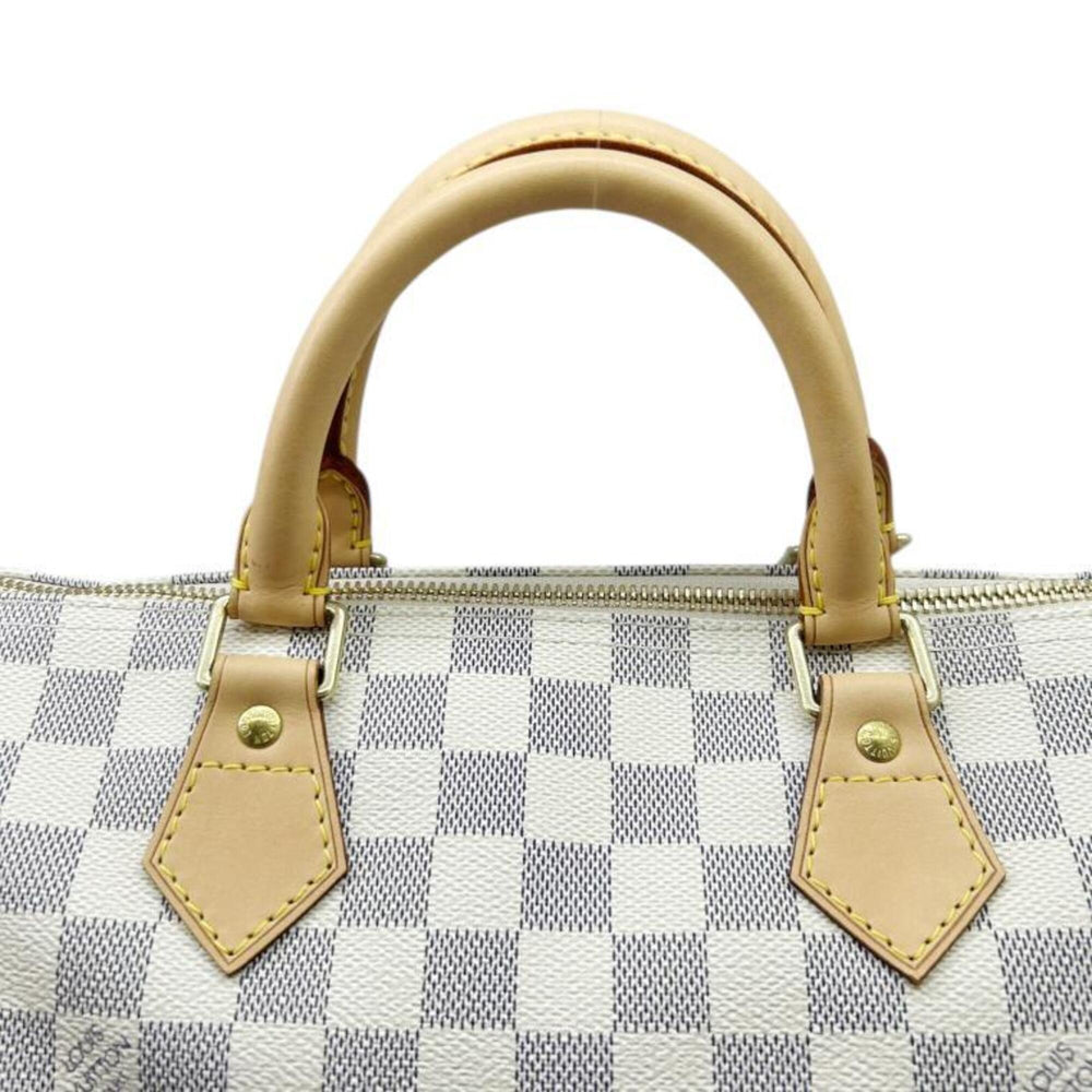 LOUIS VUITTON Damier Azur Speedy 30 M41533 SP3057 Handbag PVC Mini Boston Women's Men's — Like New