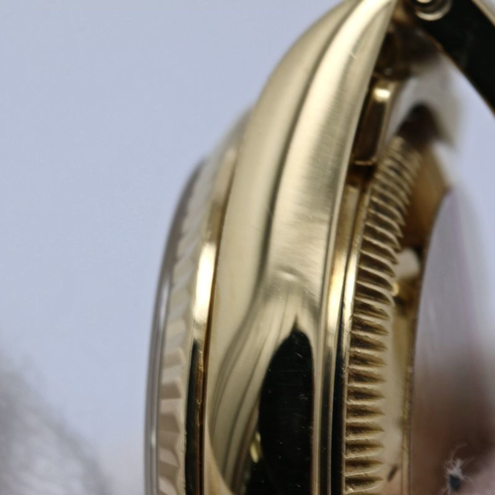 ROLEX Oyster Perpetual 11P Diamond 67198G Women's Watch 18K Yellow Gold 40582 — Good