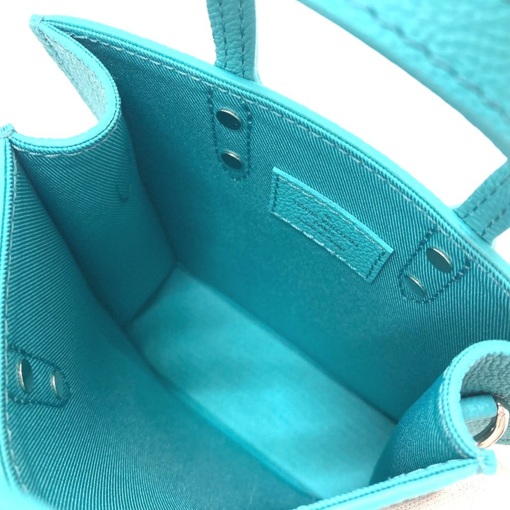 LOUIS VUITTON N60495 Damier Checkerboard Sac Plat XS Shoulder Bag Leather Women's Turquoise Blue E-220413-6 — New - Store Return