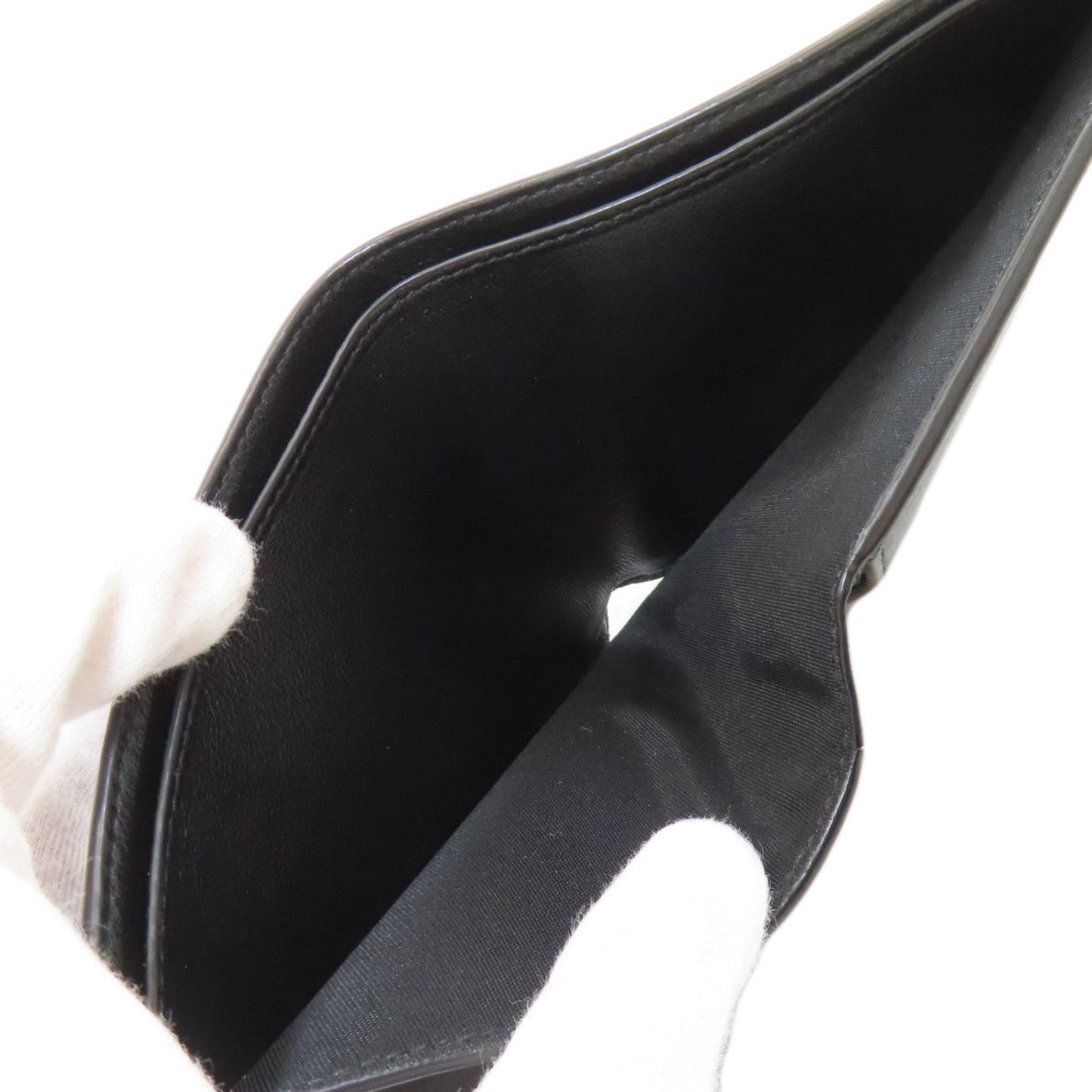 Balenciaga 594315 Logo Bifold Wallet in Calfskin Leather for Women