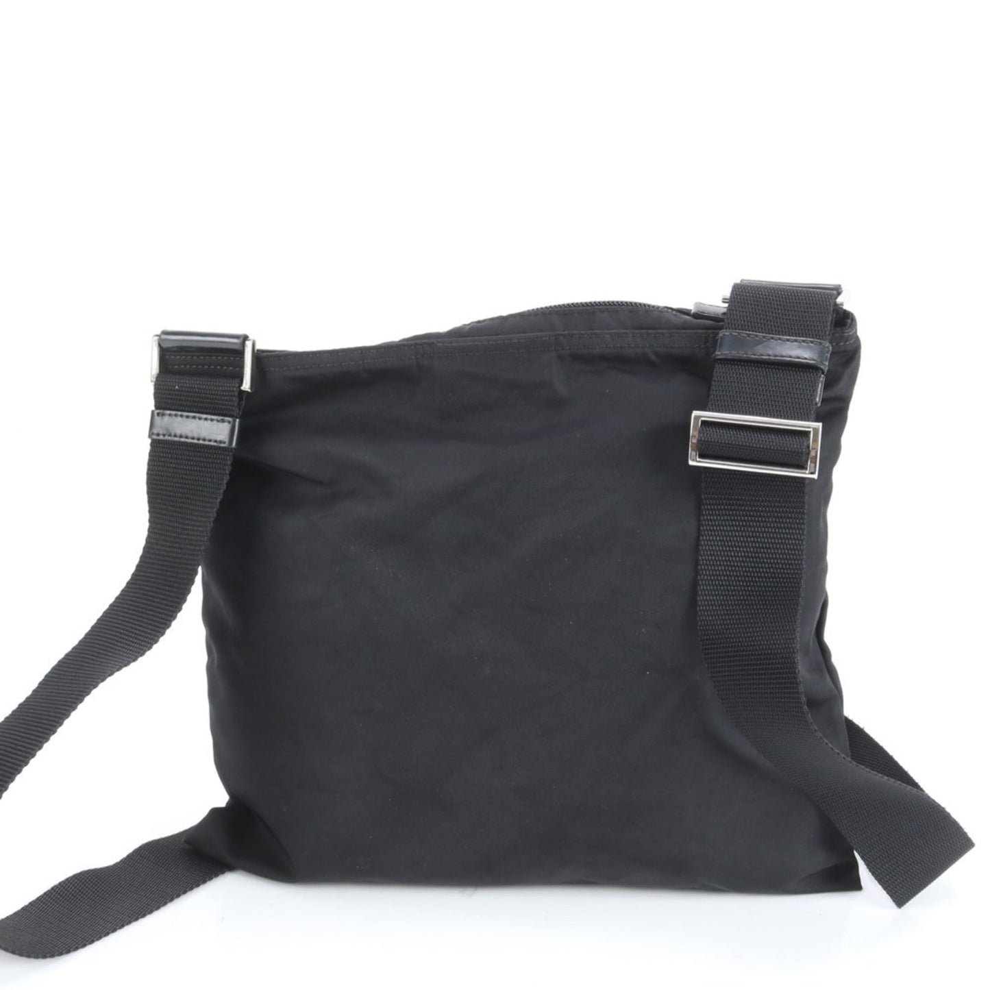 Prada Tessuto Nylon Triangle Logo Leather Shoulder Messenger Bag for Men