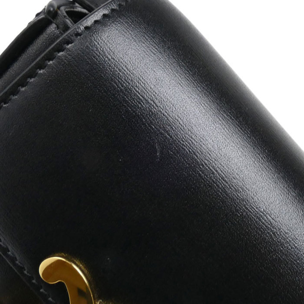 CELINE Triomphe Mini Claude Shoulder Bag, Black, 10I513DPV.38NO, Women's