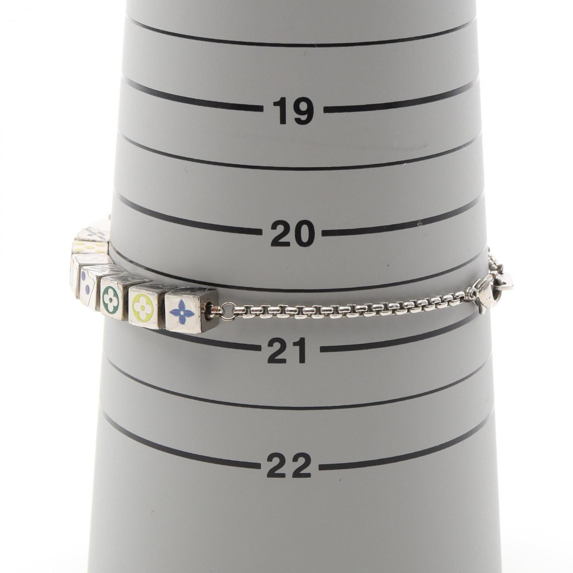 Louis Vuitton LV Play It Bracelet, Stainless Steel, Women's, Silver, Multicolor