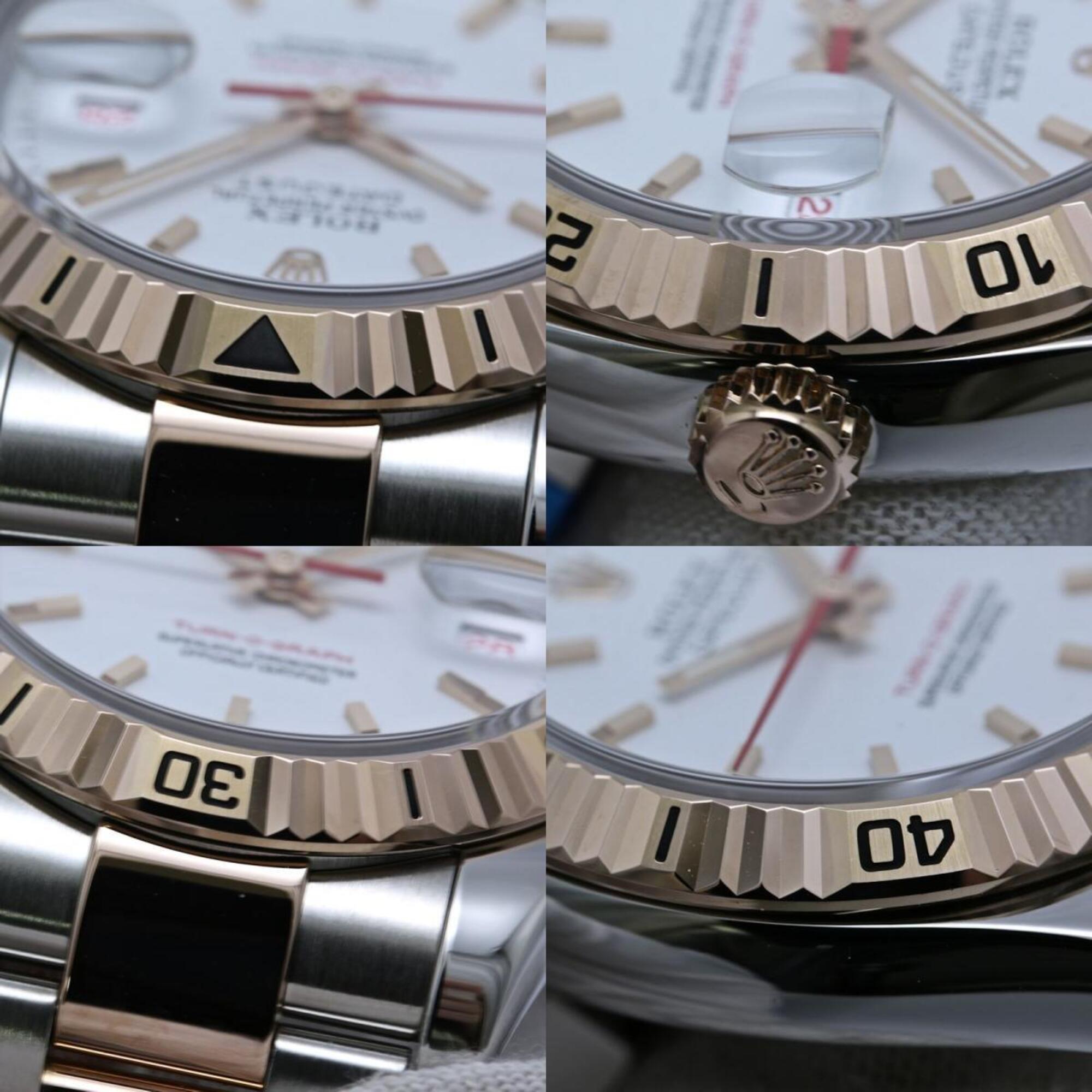 ROLEX Datejust Turn-O-Graph 116261 Oyster Bracelet Men's Watch SSx18KPG 40469 — Very Good
