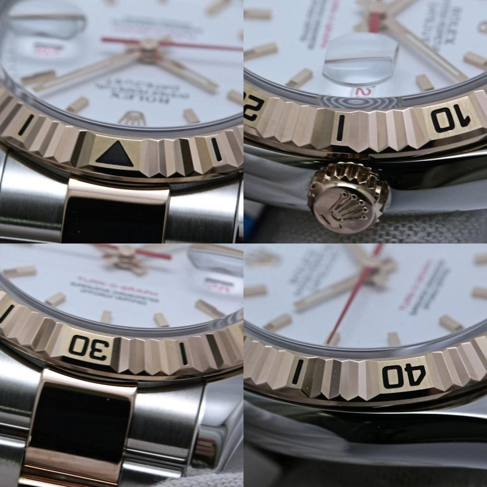 ROLEX Datejust Turn-O-Graph 116261 Oyster Bracelet Men's Watch SSx18KPG 40469 — Very Good