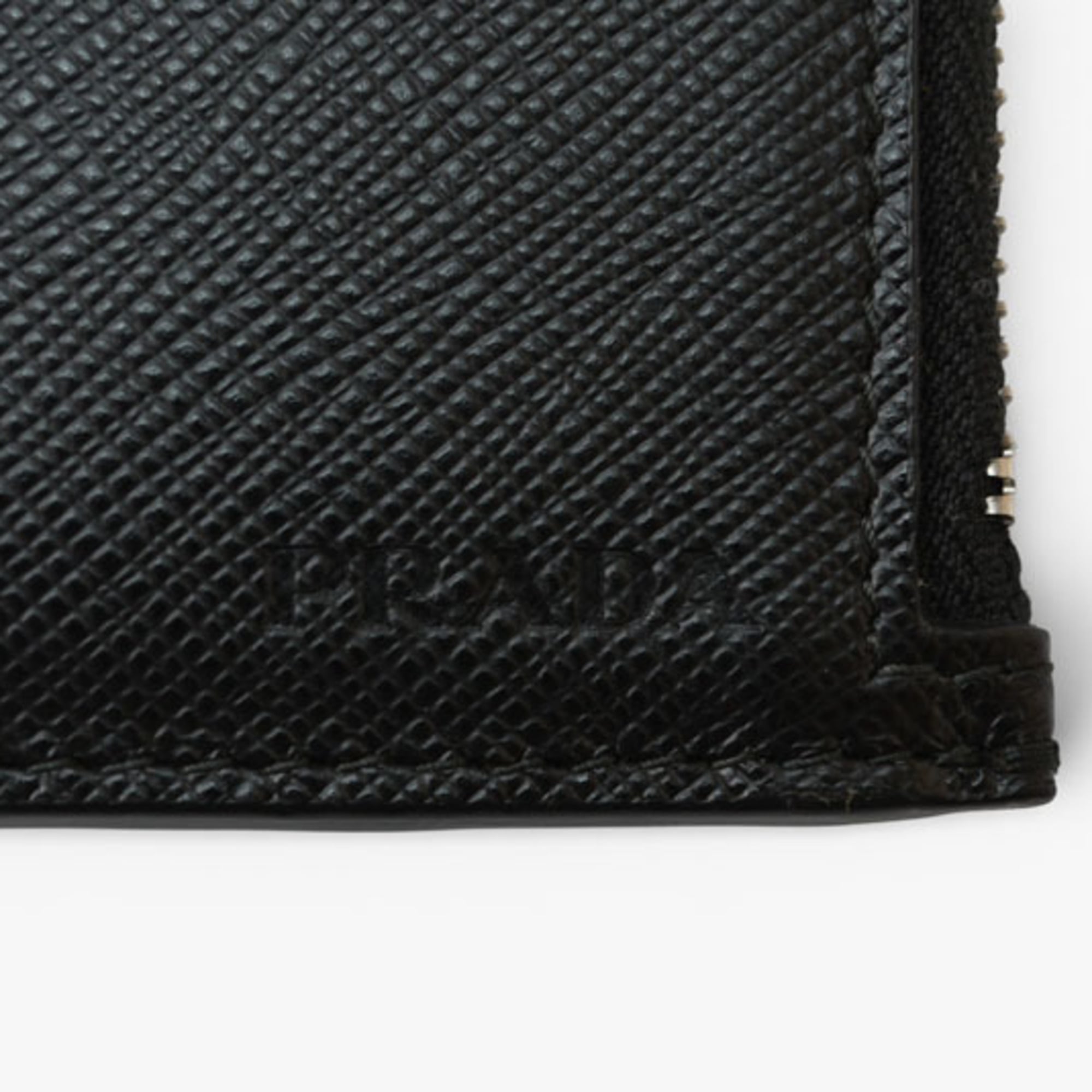 Prada Fragment Case, Card Coin Leather, Nero Black