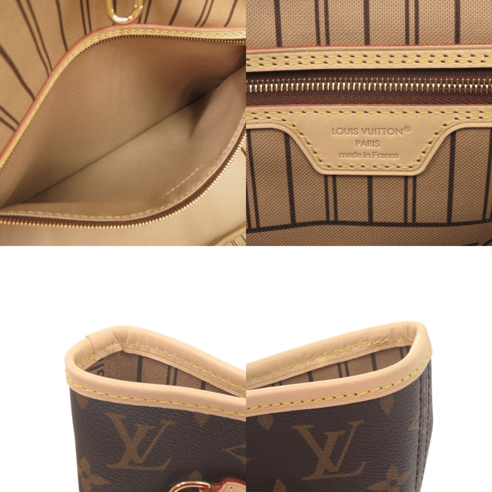 Unused Louis Vuitton Neverfull MM Monogram M46975 IC Brown Tote Bag LV 1030 — Like New