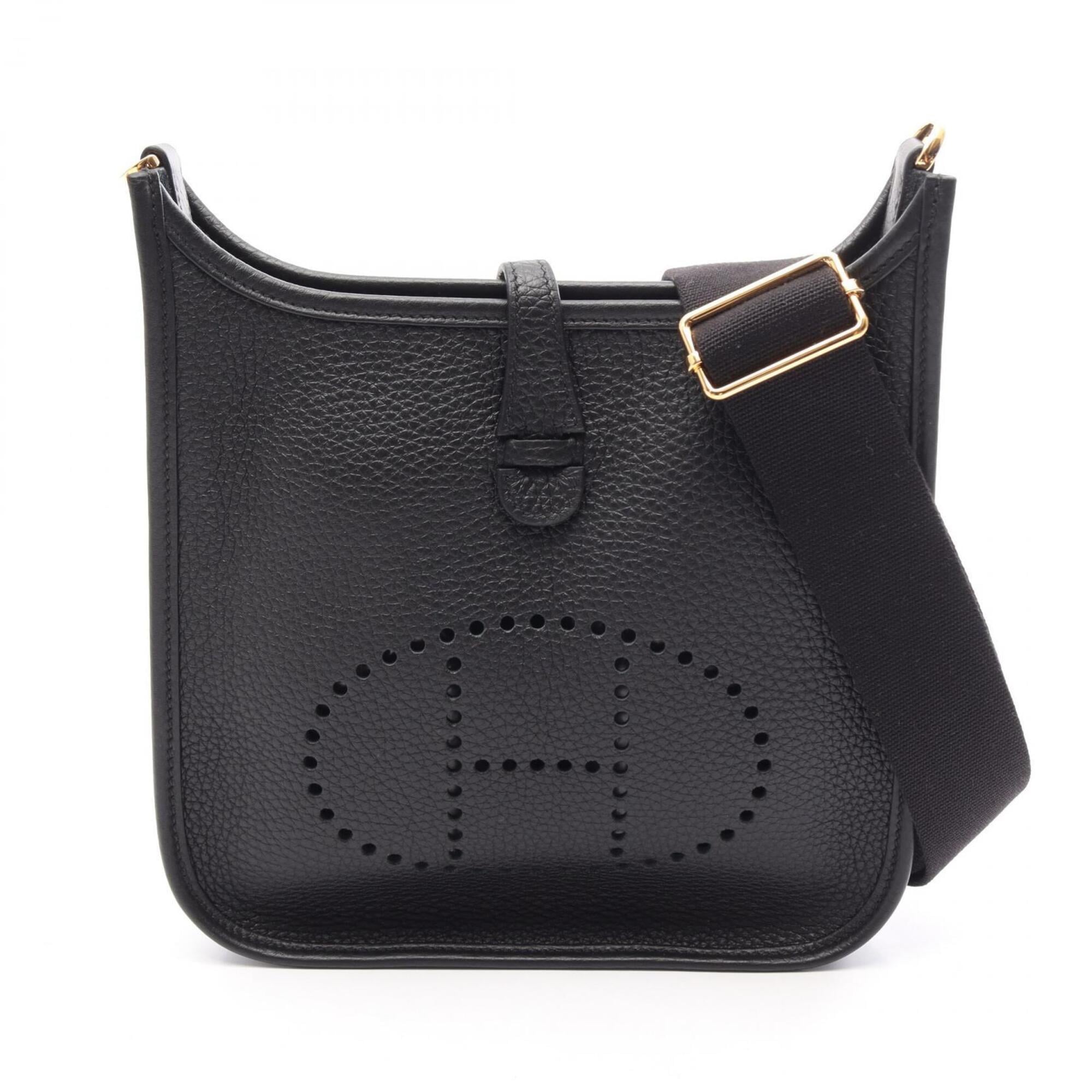 Hermes Evelyne 23 Shoulder Bag/Handbag, Taurillon Clemence Leather, Women's, Black — New - Store Return