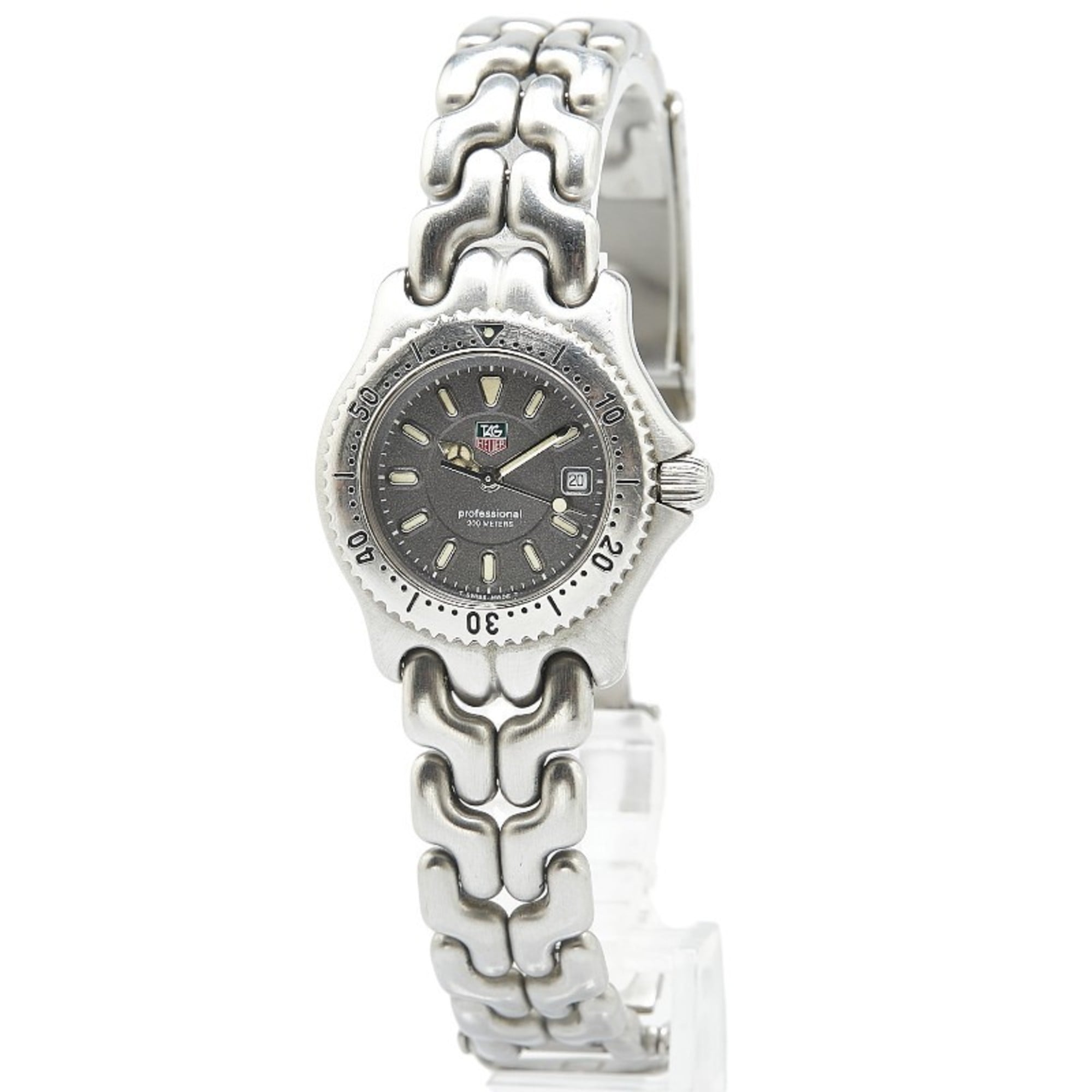 TAG Heuer Cell Watch WG1313-0 Quartz Grey Dial Stainless Steel Ladies HEUER — Good