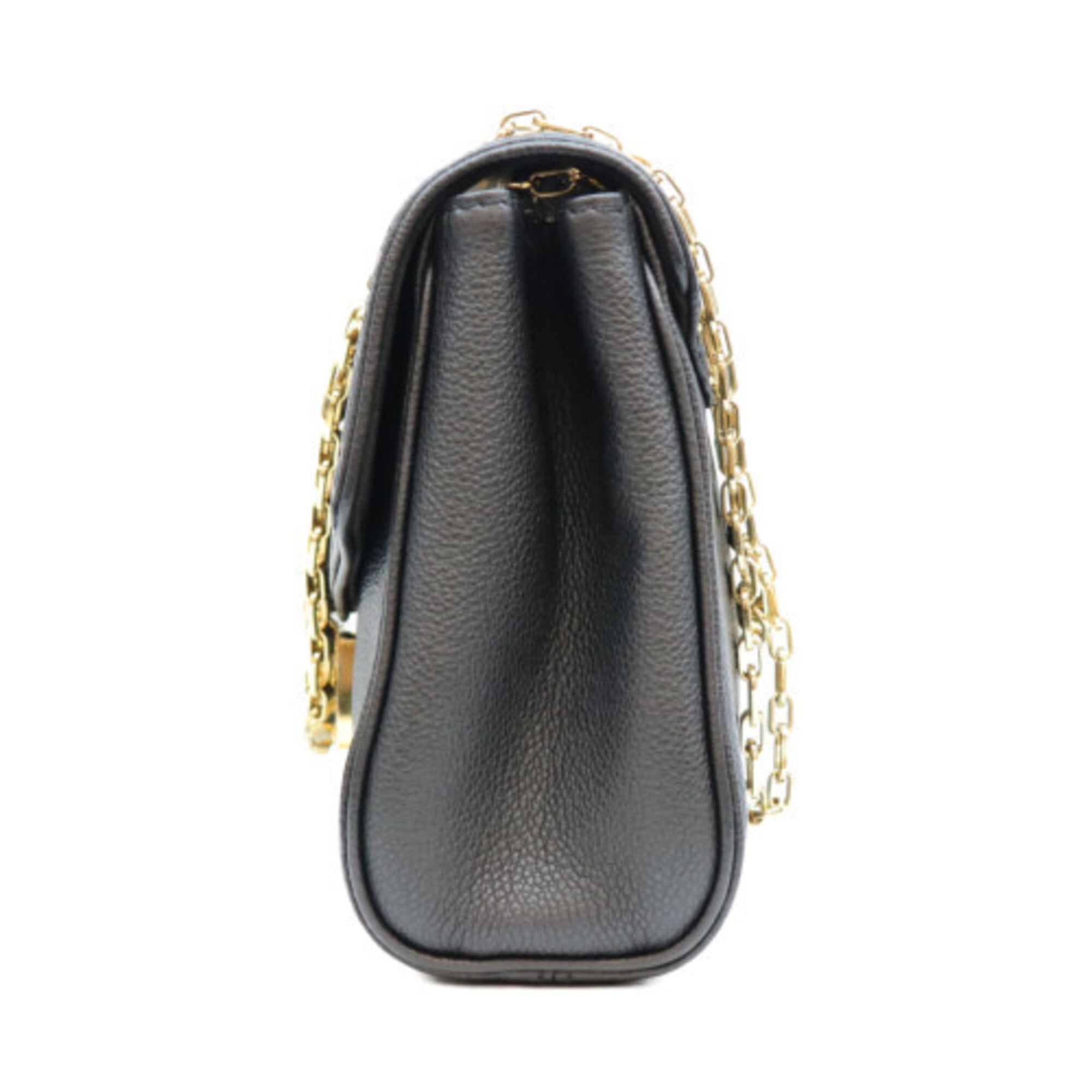 LOUIS VUITTON M48931 Empreinte Black Saint Germain PM Shoulder Bag, with Gold Hardware, Women's — Like New