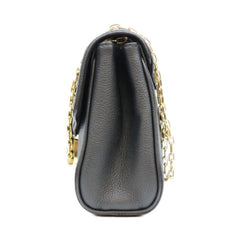 LOUIS VUITTON M48931 Empreinte Black Saint Germain PM Shoulder Bag, with Gold Hardware, Women's — Like New