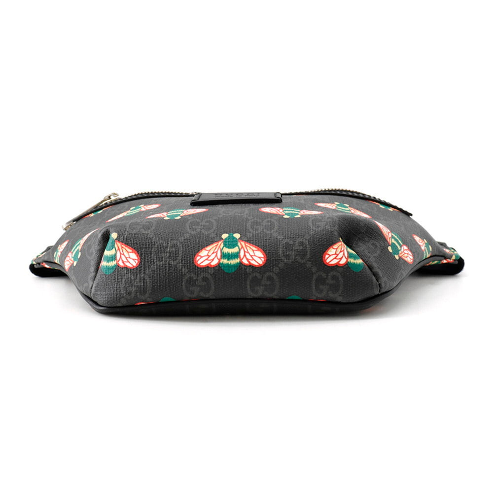 Gucci Bee GG Supreme Body Bag 675181 GUCCI Waist Black Handbag — Like New
