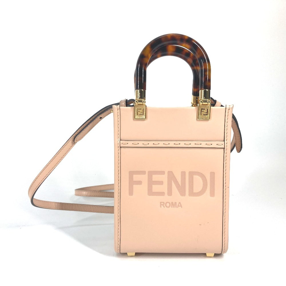 Fendi 8BS051 Shoulder Bag Crossbody bag 2WAY Hand Bag BeigeBased — Like New