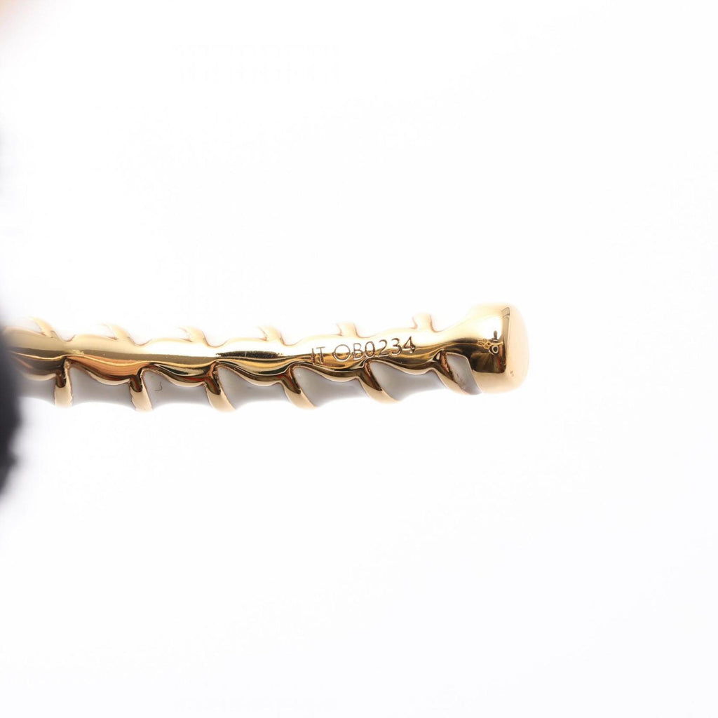 Louis Vuitton Rigid Nautical Bangle Bracelet, Stainless Steel, Women's, White and Gold, M1605S