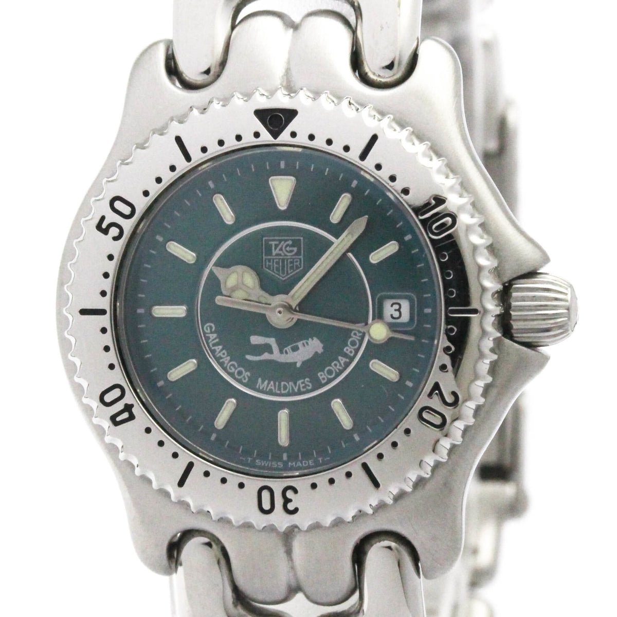 TAG HEUER Sel Galapagos Maldives Bora Bora LTD Watch WG131K Polished — Very Good