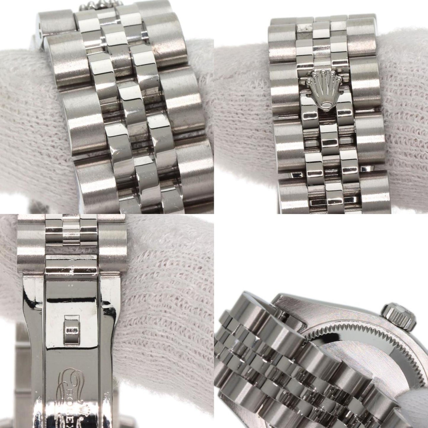 Rolex 179174G Datejust 10P Diamond Watch Stainless Steel SS Ladies ROLEX