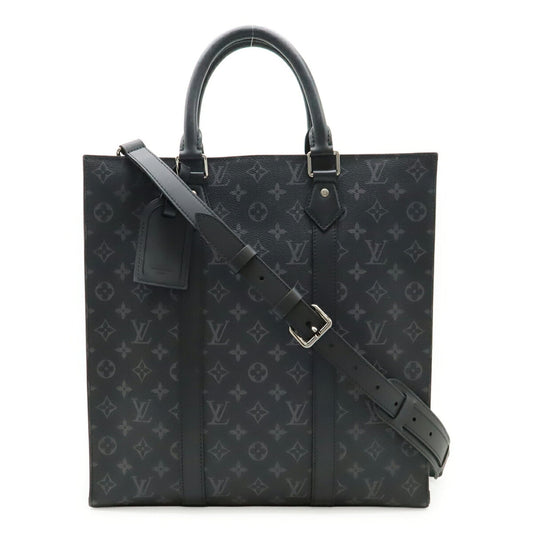 LOUIS VUITTON Monogram Eclipse Sac Plat Tote Bag, Handbag, Shoulder Bag M46452