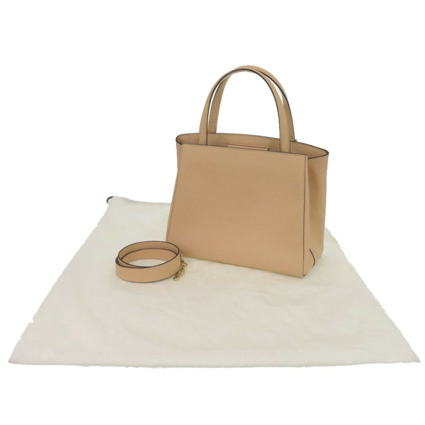 Valextra Triennale Medium Leather Handbag in Pink Beige (0473)