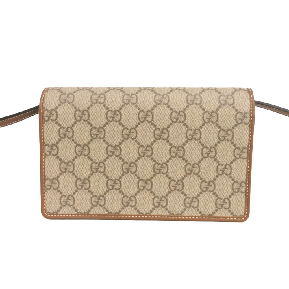 Gucci GUCCI Shoulder Bag GG Emblem Super Brown Web 2WAY Supreme Beige 820688 FAD6L 9758 Men's Women's — New - Store Return