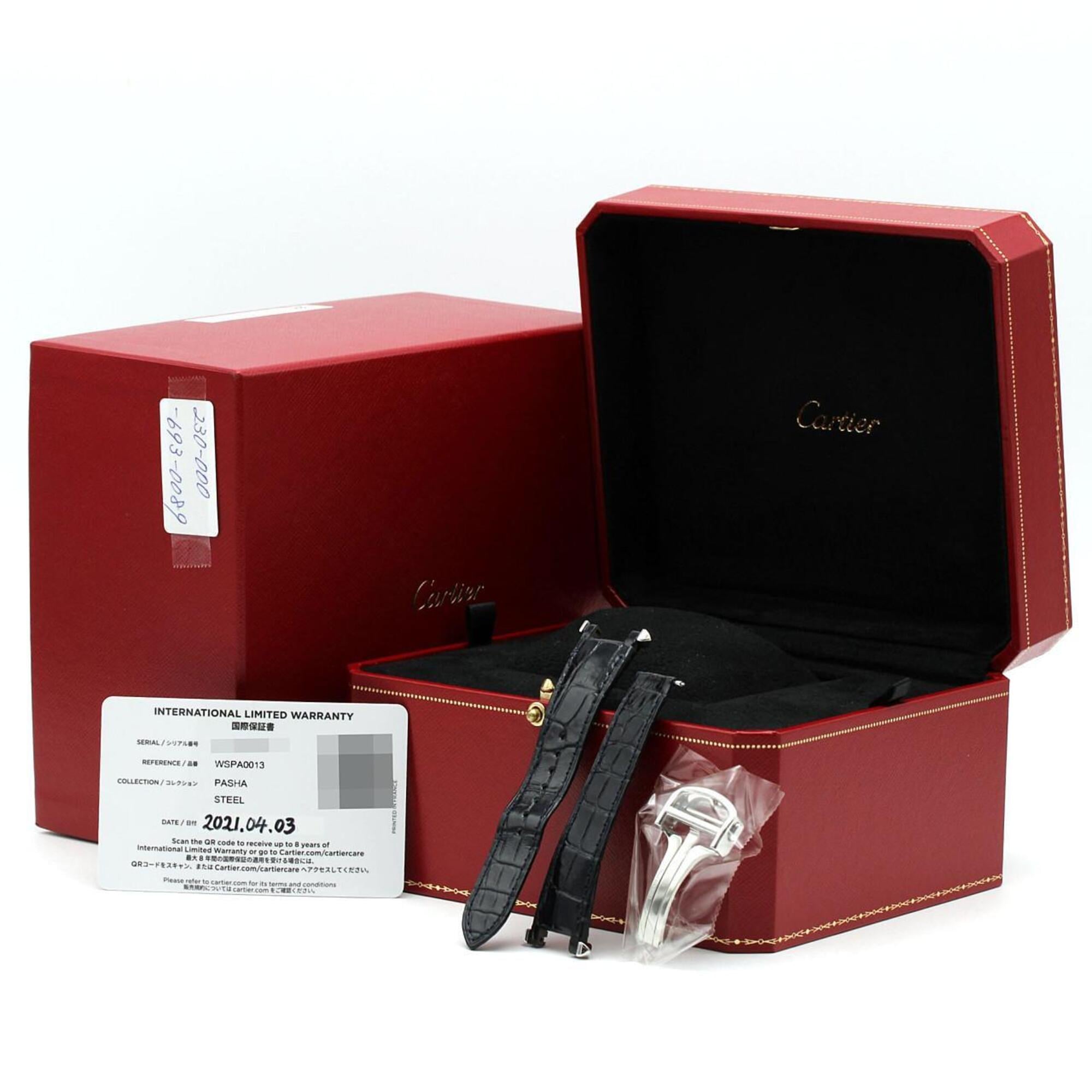 Cartier Pasha de WSPA0013 SS Automatic Watch — Very Good