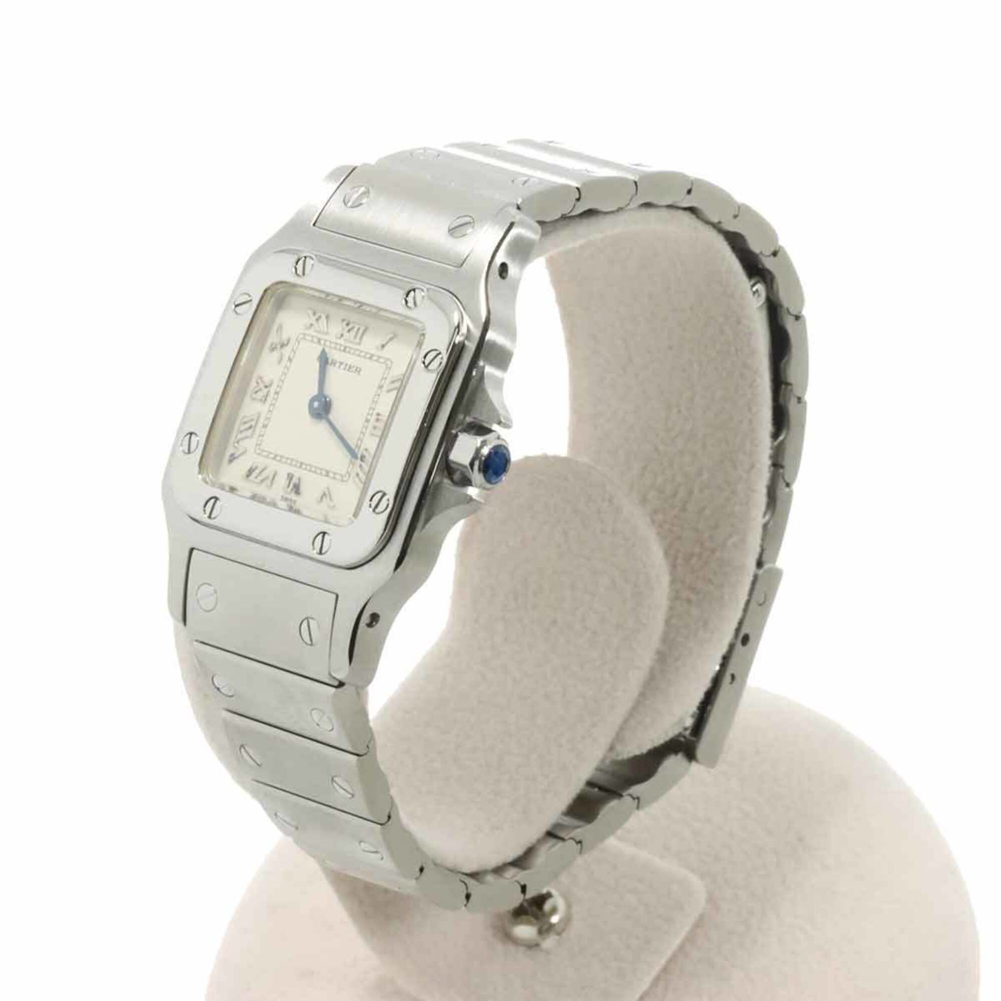 Cartier Santos Galbee SM W20024D6 Women's Watch, Ivory, Quartz Watch — Like New