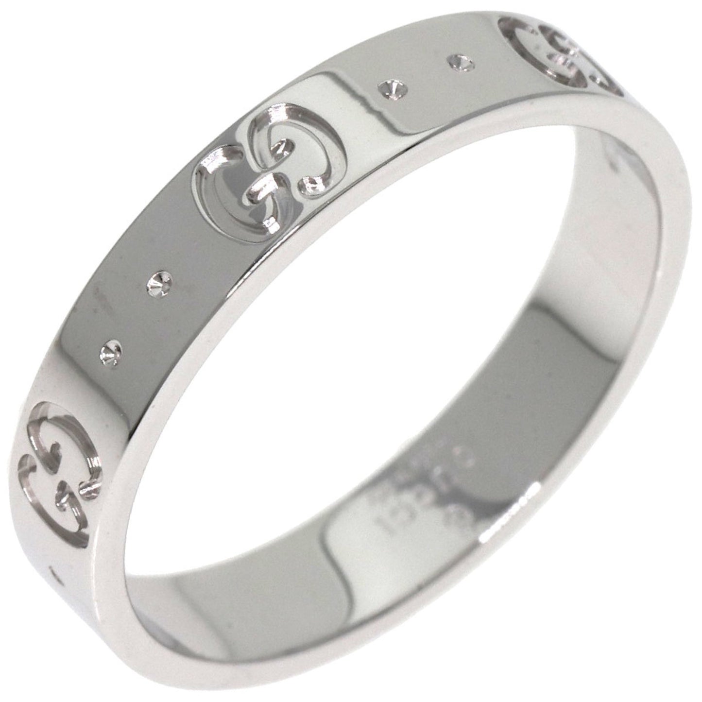 Gucci GG Icon #19 Ring in 18K White Gold for Women