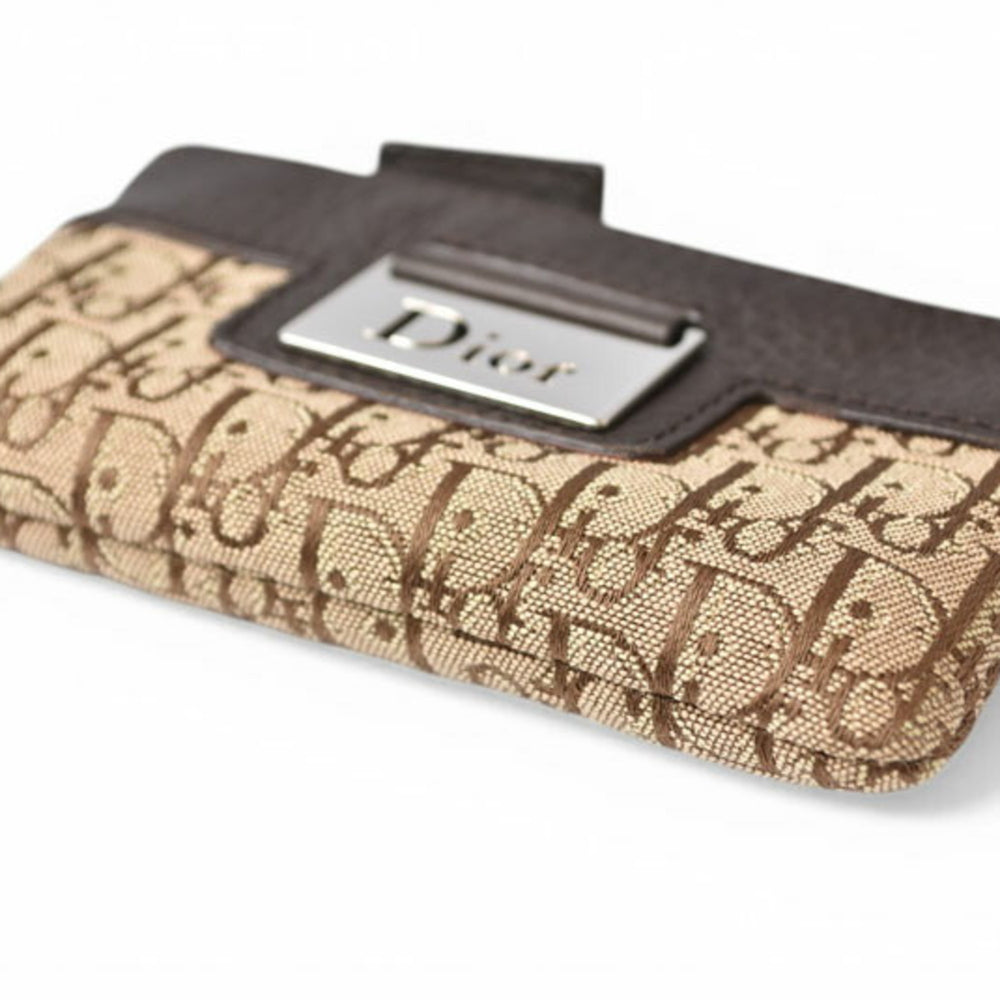 Christian Dior Key Pouch Coin Case - Street Chic Beige Brown — New - Store Return