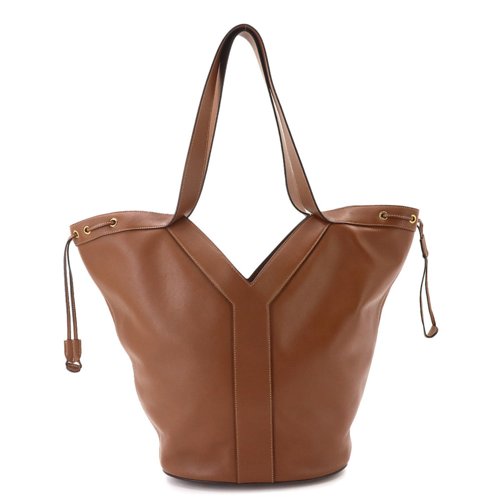 Saint Laurent Y Hobo Tote Handbag, Leather, Brown, 833160 Bag — New - Store Return
