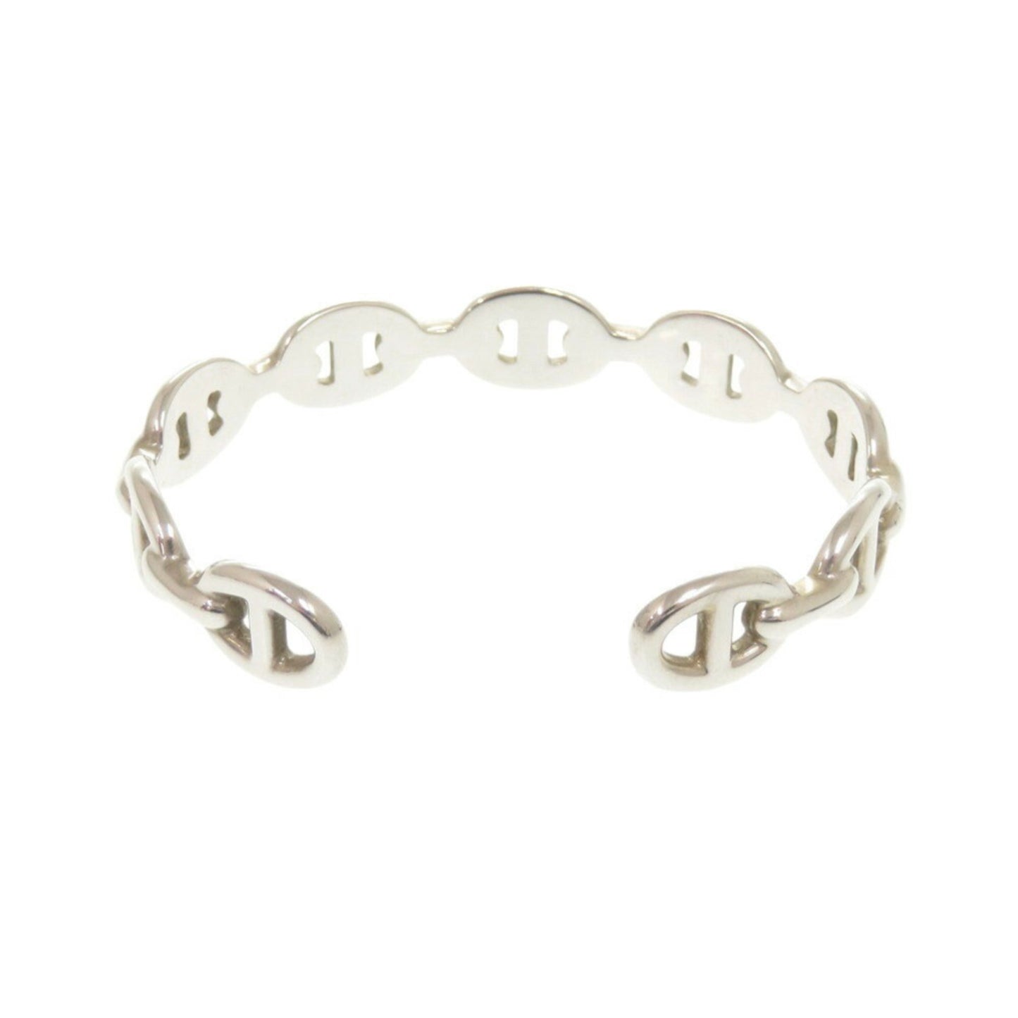 Hermes Chaine d'Ancre Anchaine SH Silver 925 Bangle Bracelet 0380HERMES