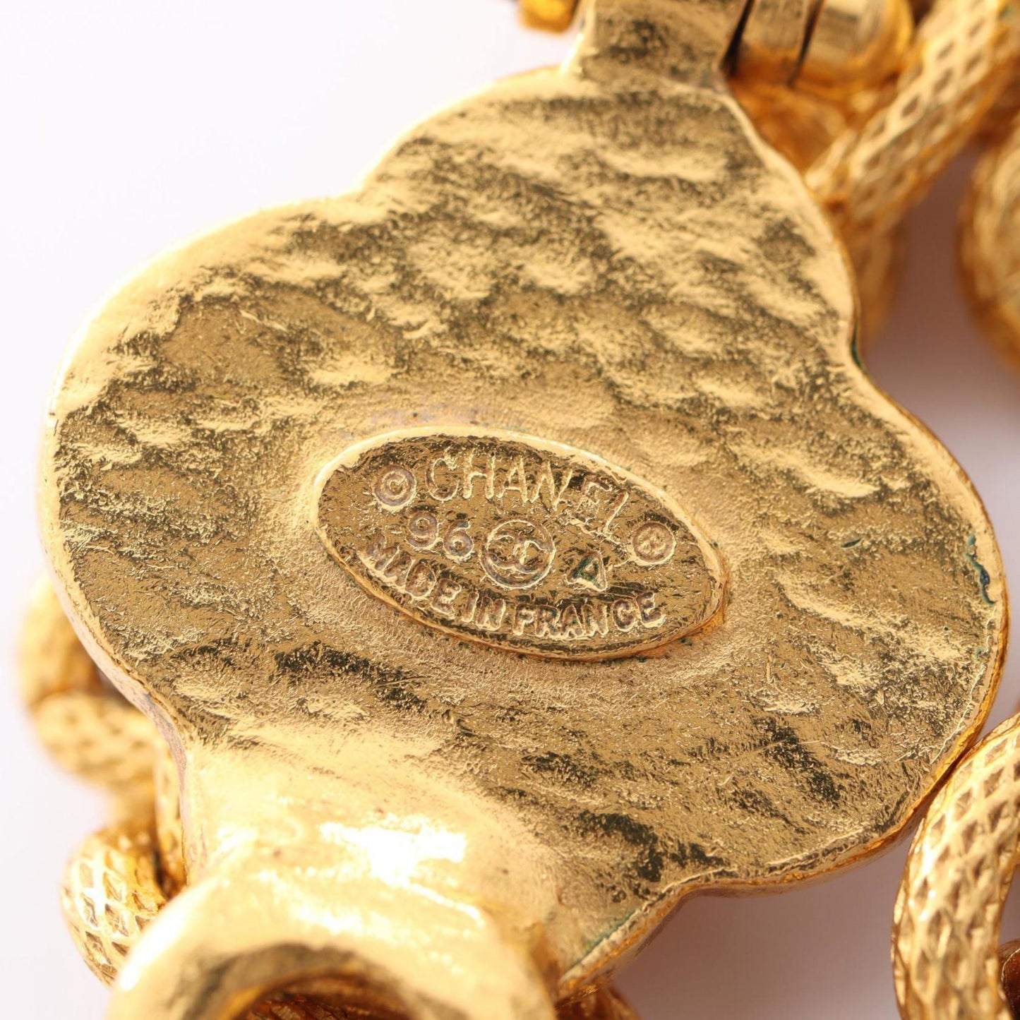 CHANEL Coco Mark Necklace Jewelry GP (Gold Plated) Women's Gold