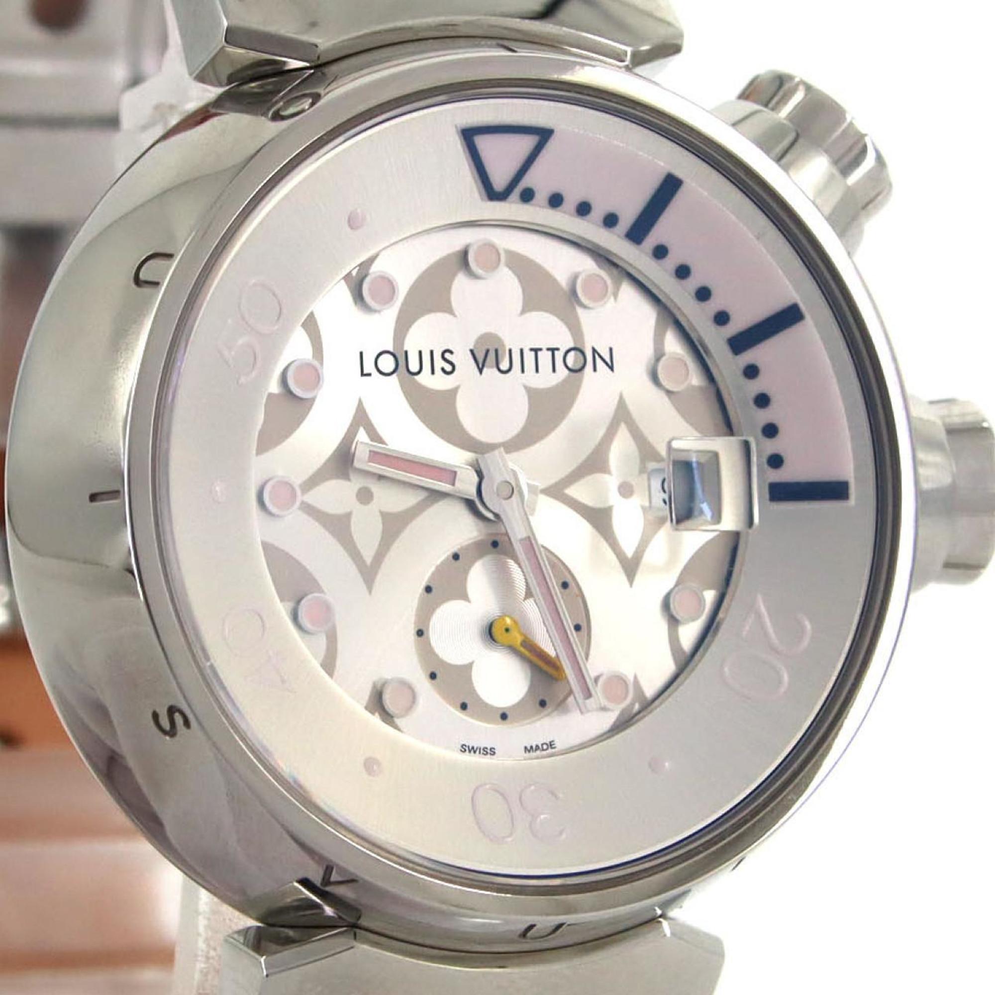 Louis Vuitton Tambour Diving Q131M Stainless Steel Quartz Watch — Very Good