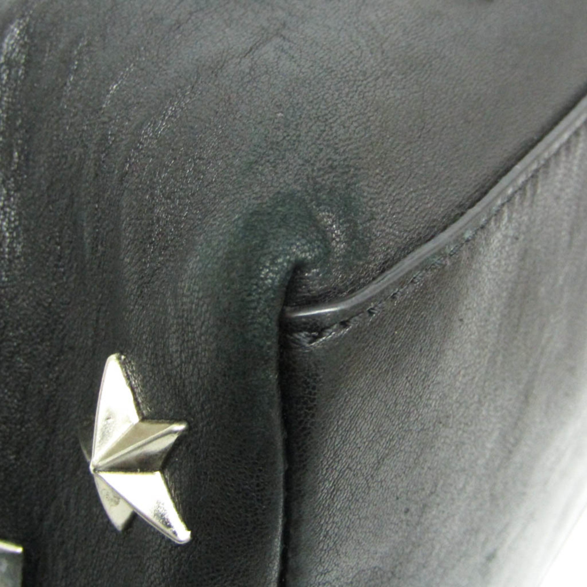 Jimmy Choo Women's Leather Studded Handbag Black