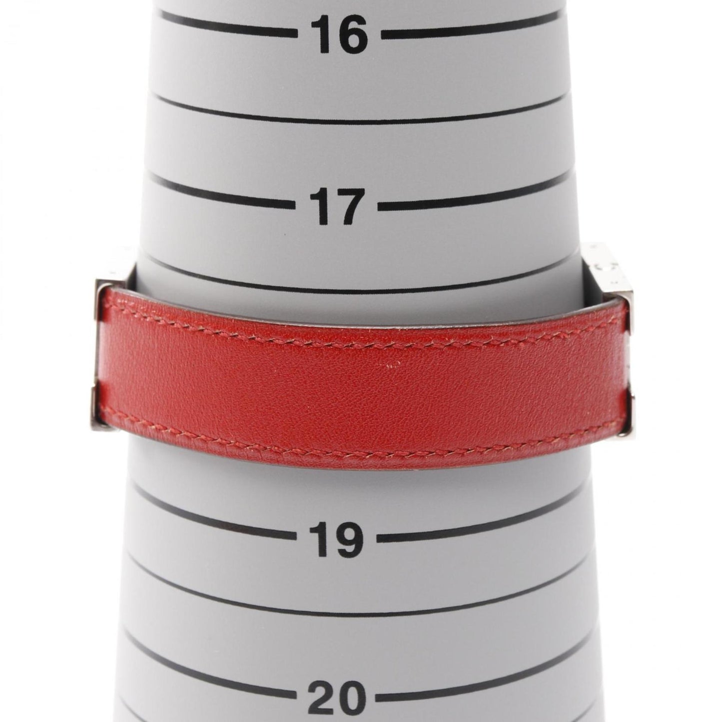 Hermes Hermès Lurie bracelet, stainless steel and leather, available in silver, red, purple.