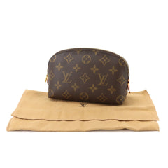 Louis Vuitton Monogram Pochette Cosmetic PM Handbag Pouch Brown M47515 — Like New