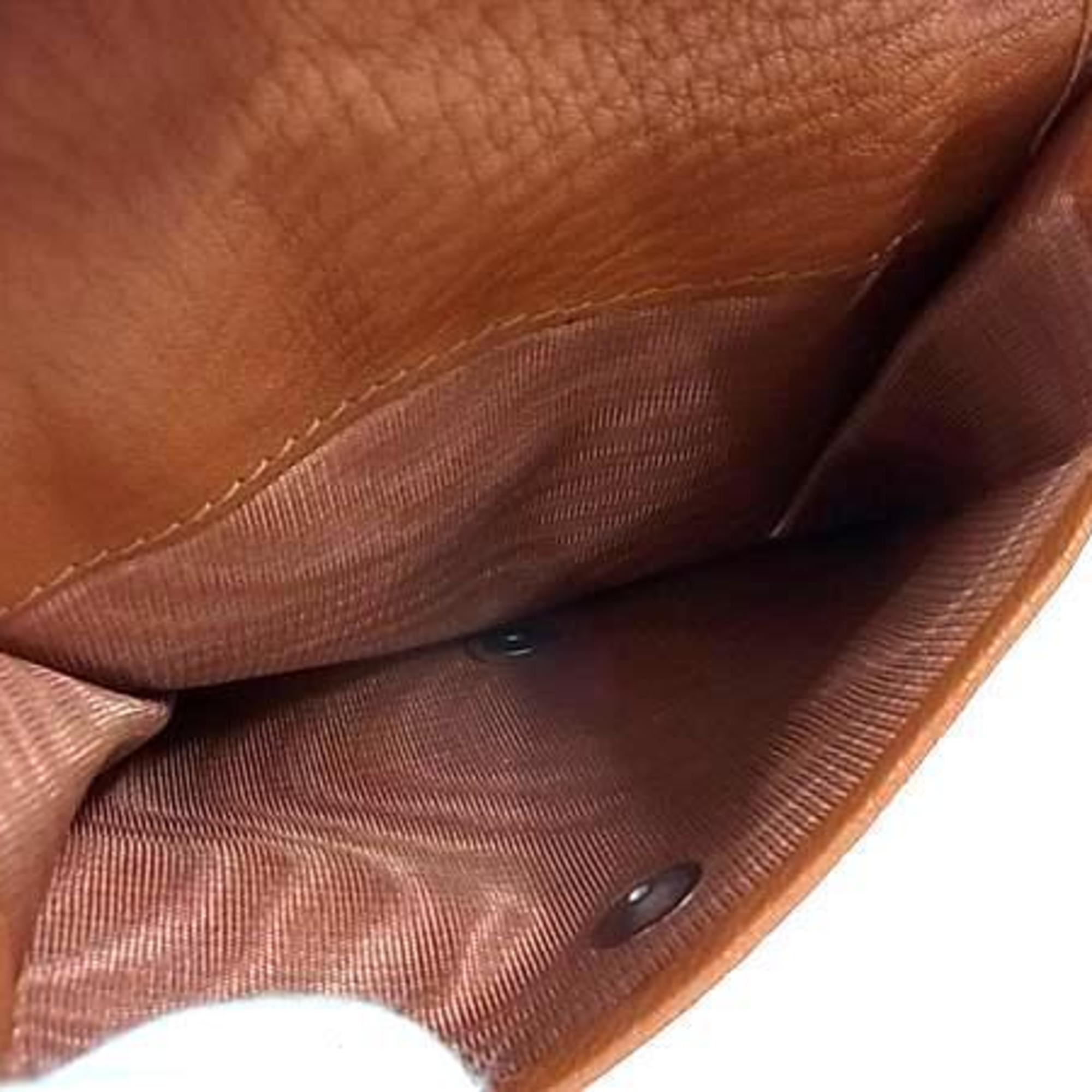 PRADA Prada Wallet 1M0176 Brown Leather Women's Tri-fold