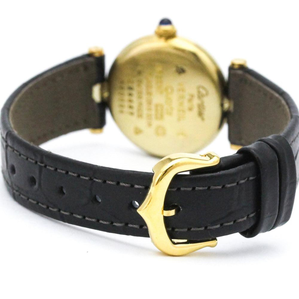 CARTIER Must Vendome Vermeil Gold Plated Quartz Ladies Watch 590004 — Good