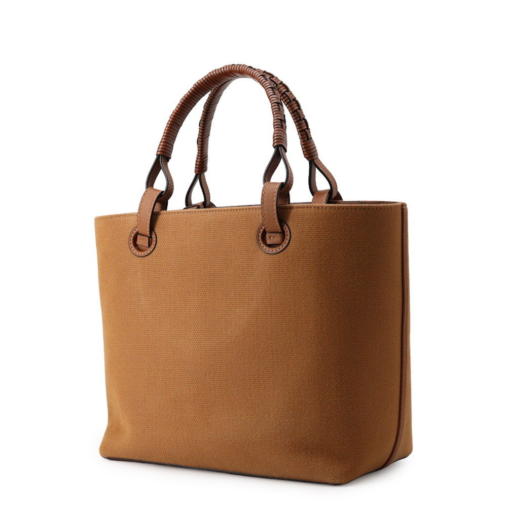 Loewe Anagram Small Jacquard Calf Leather Tote Bag A717S72X06 LOEWE 2-way Shoulder Handbag — Like New
