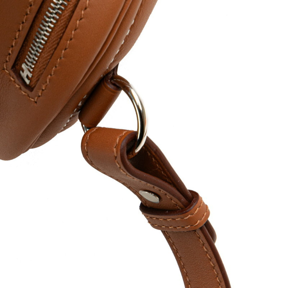 Hermes Hermès Body in the Loop Bag/Belt Bag Gold and Brown Swift for Women — Like New