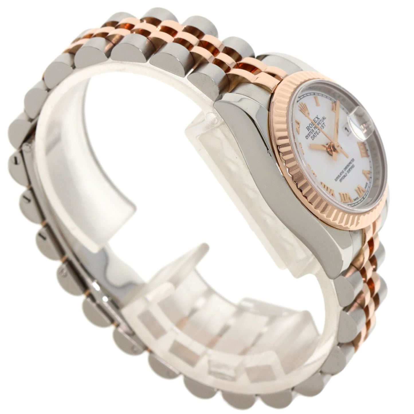 Rolex 179171 Datejust Watch Stainless Steel SSxK18PG Everose Gold Ladies ROLEX